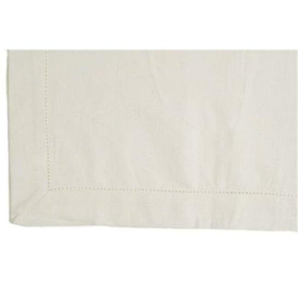 Dunroven House Dunroven House K817-WHI 54 x 54 Inch Hemstitch Tablecloth in White K817-WHI